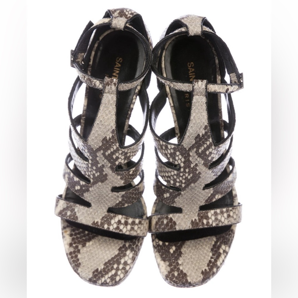 Saint Laurent Snakeskin Python Animal Gladiator S… - image 3
